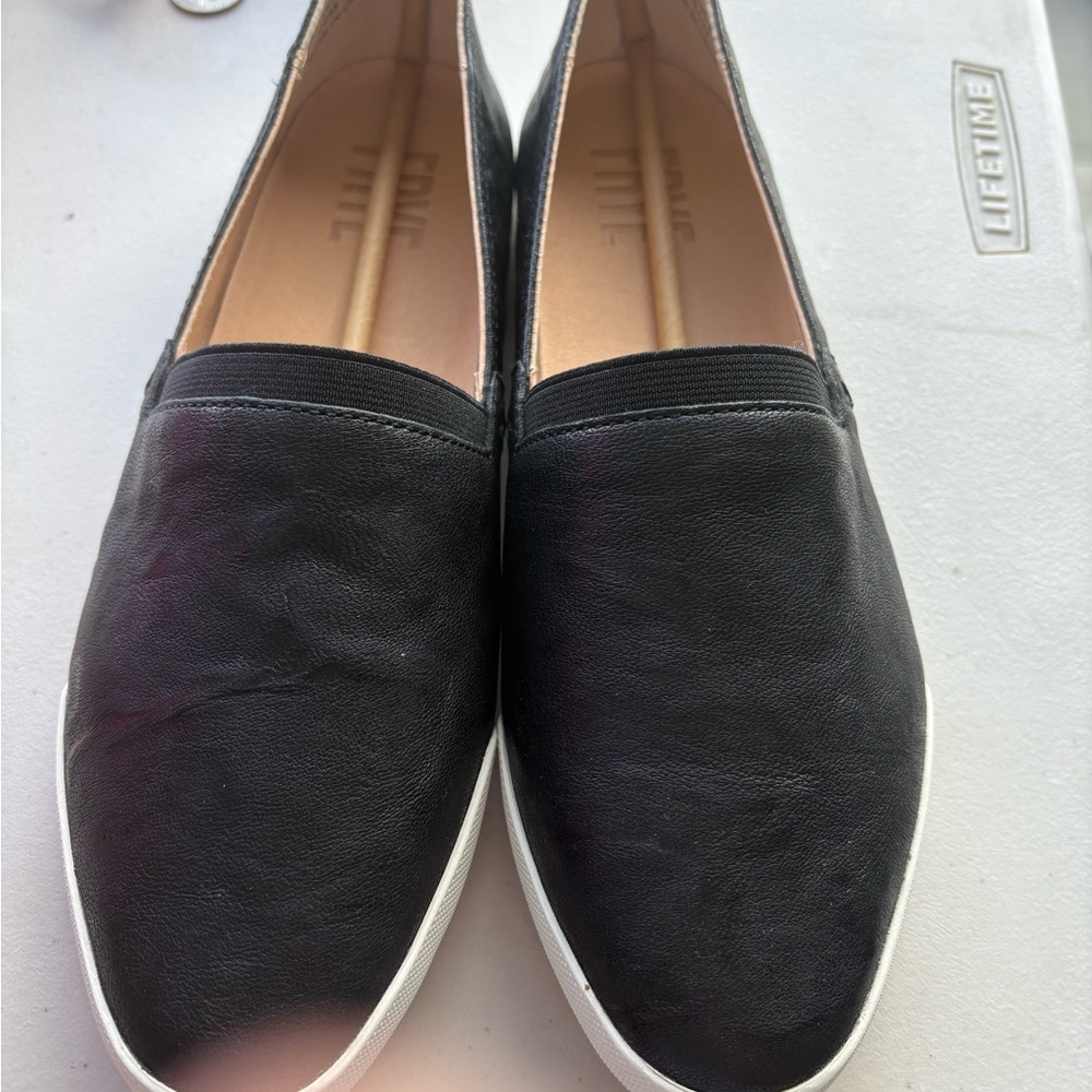Casual Black Slip-On Shoes